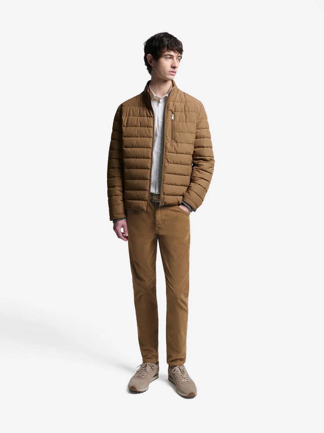 Jean couleur slim en velours