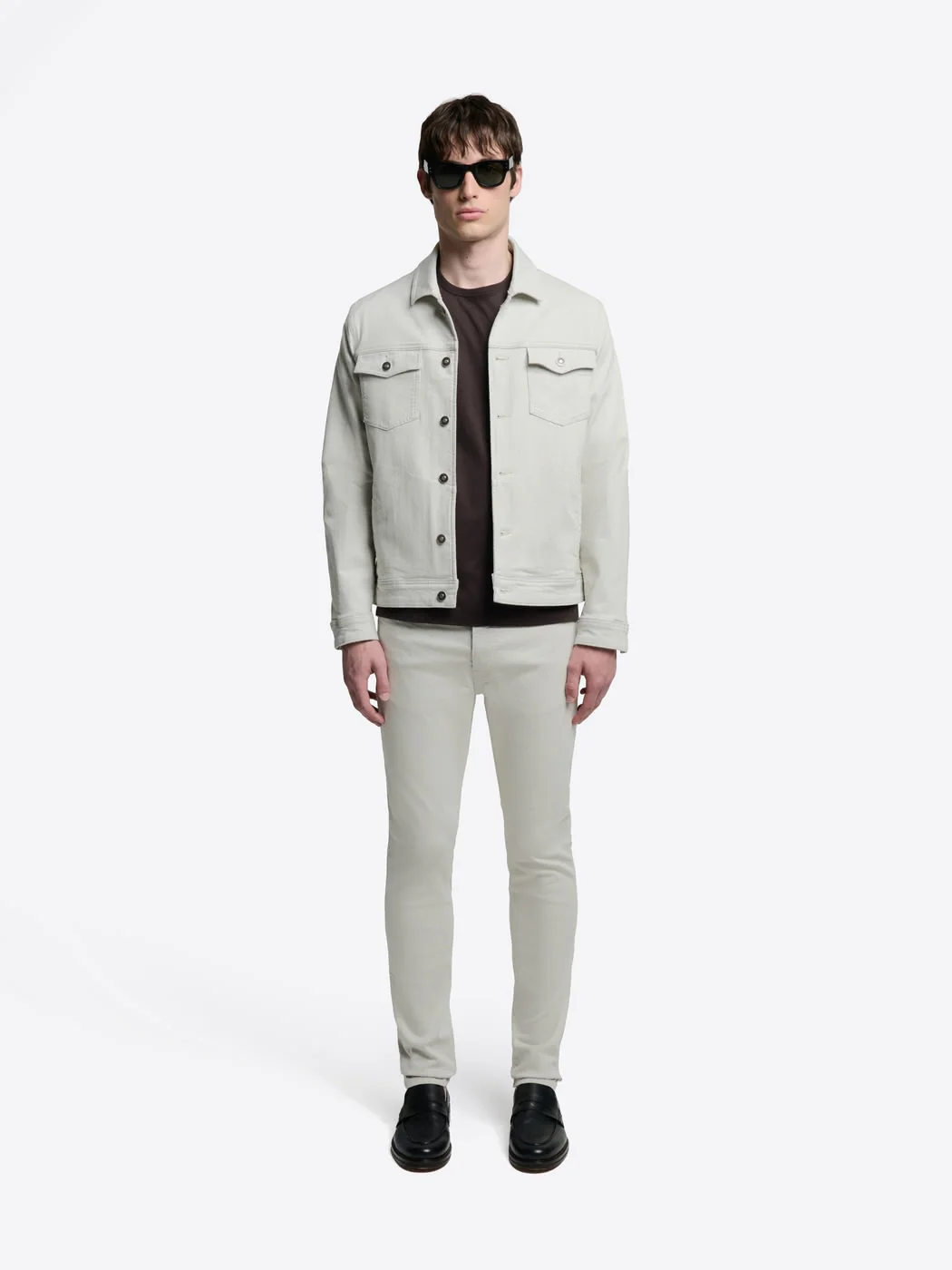 Jean couleur slim en coton stretch