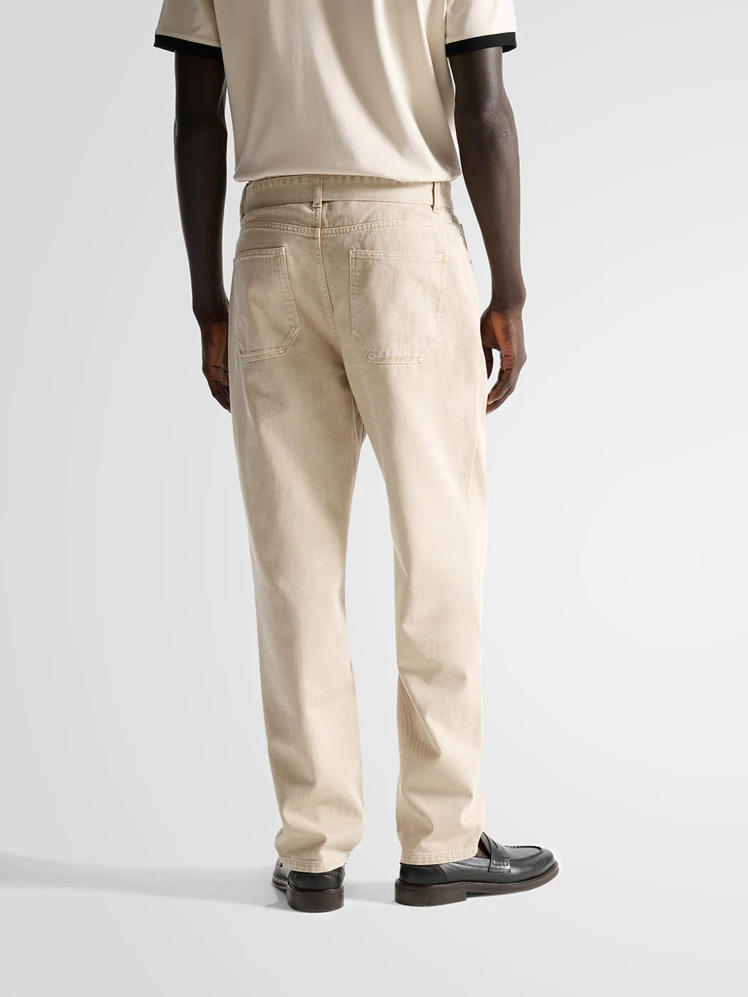 Jean loose ceinturé en twill - L'atelier - Image 3