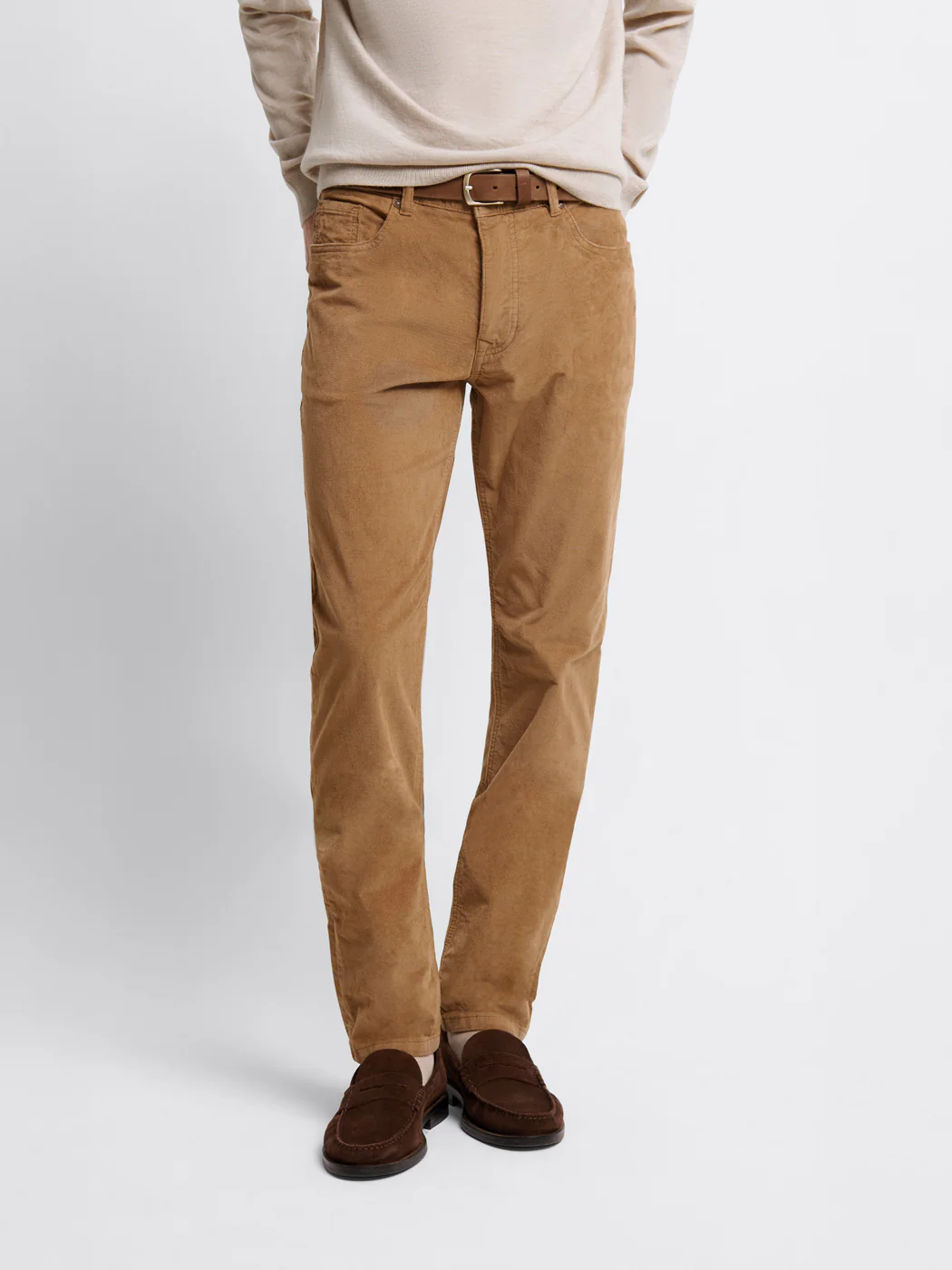 Jean couleur slim en velours - Image 2