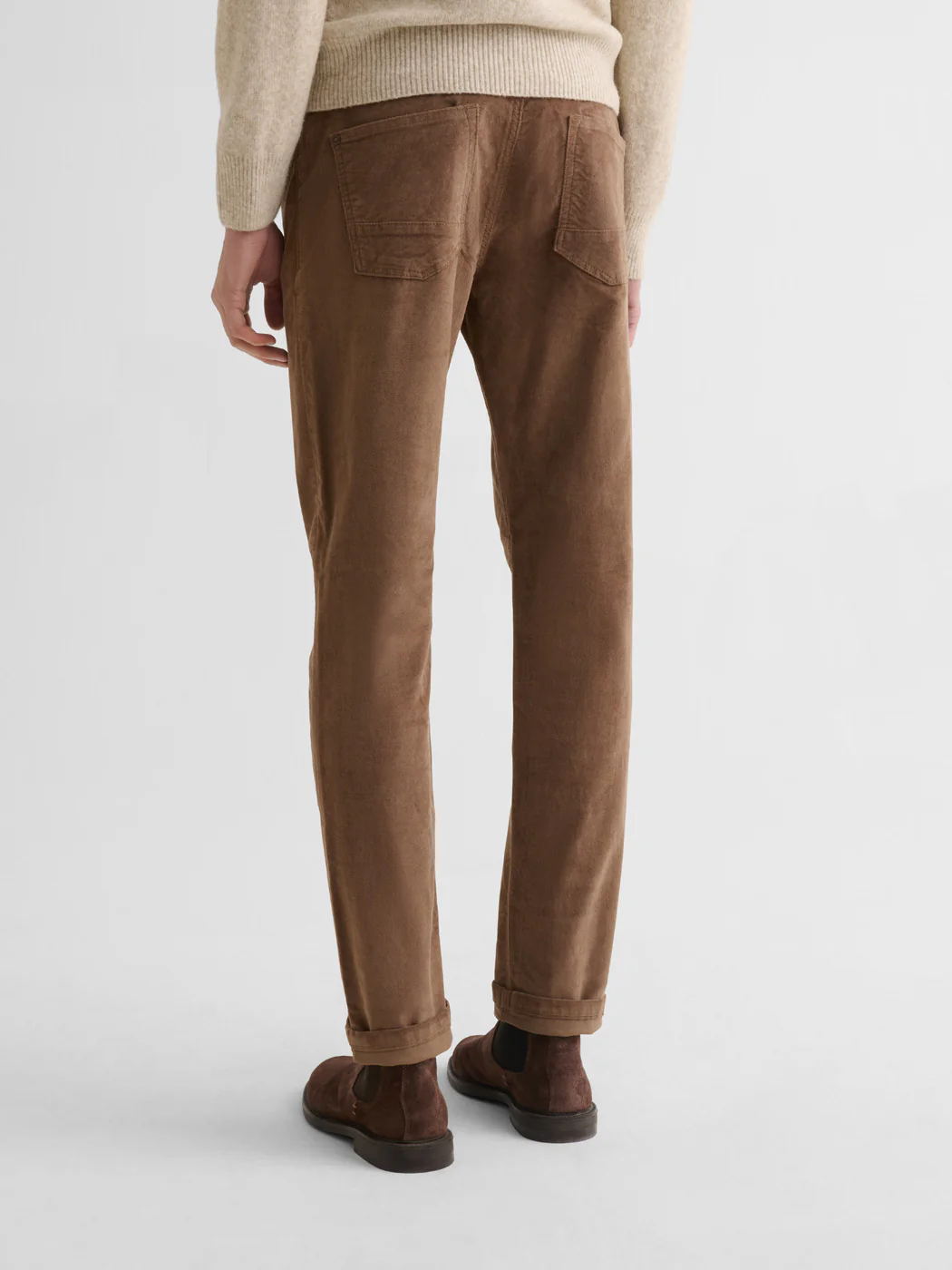 Jean couleur slim en velours - Image 4