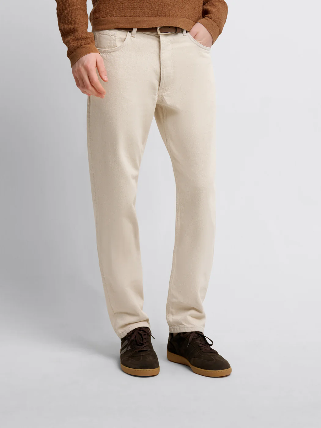 Jean couleur regular en coton - Image 2