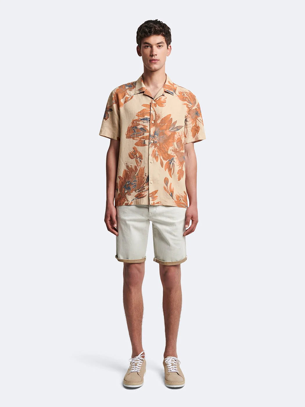 Bermuda regular en coton stretch