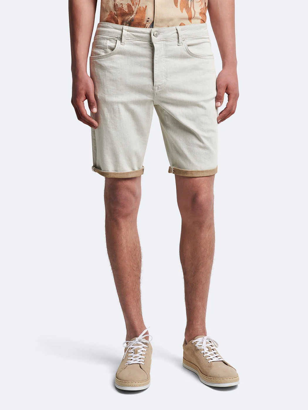Bermuda regular en coton stretch - Image 2