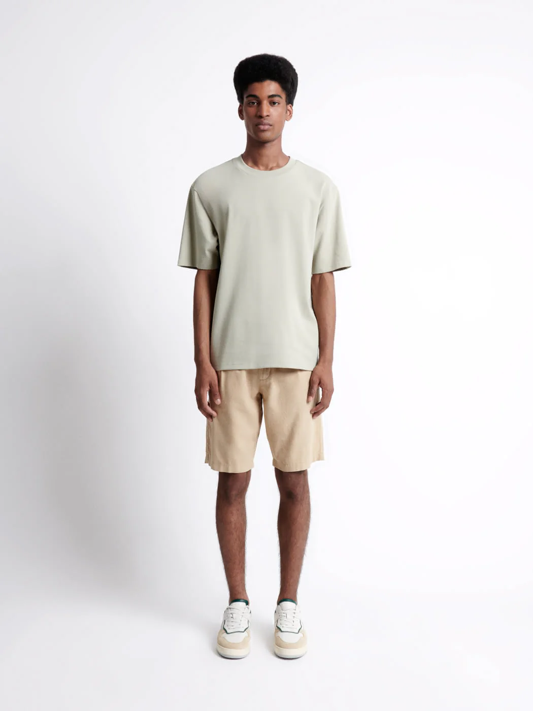 Bermuda regular 100% coton lin