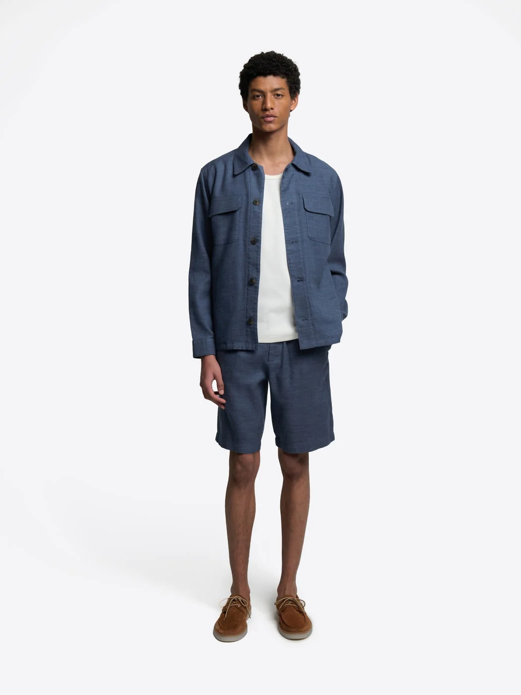 Bermuda slim taille semi-élastiquée