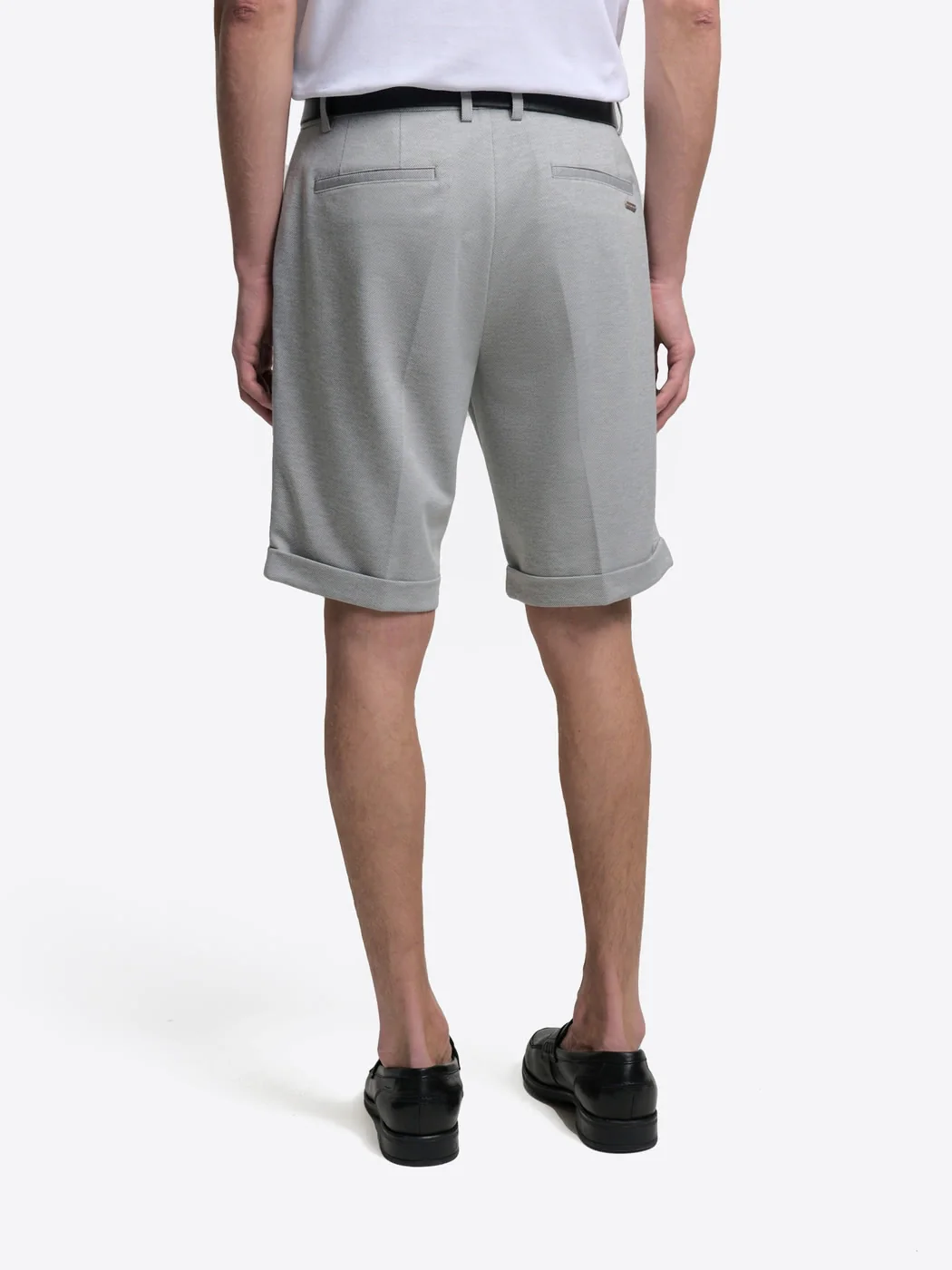 Bermuda slim en maille taille élastique - Image 4