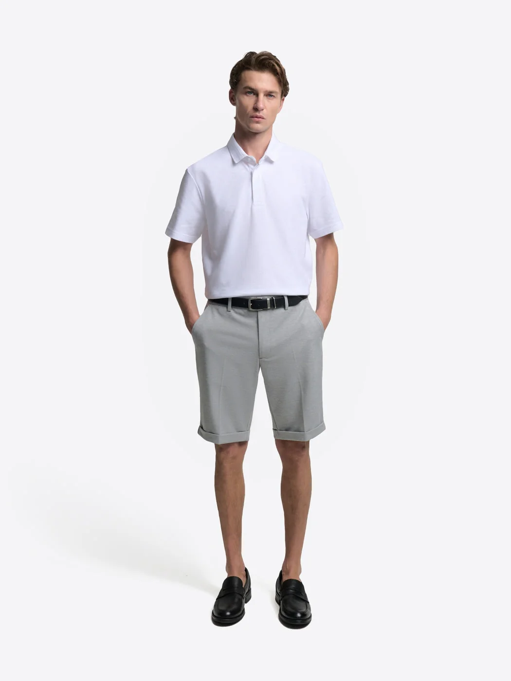 Bermuda slim en maille taille élastique - Image 6
