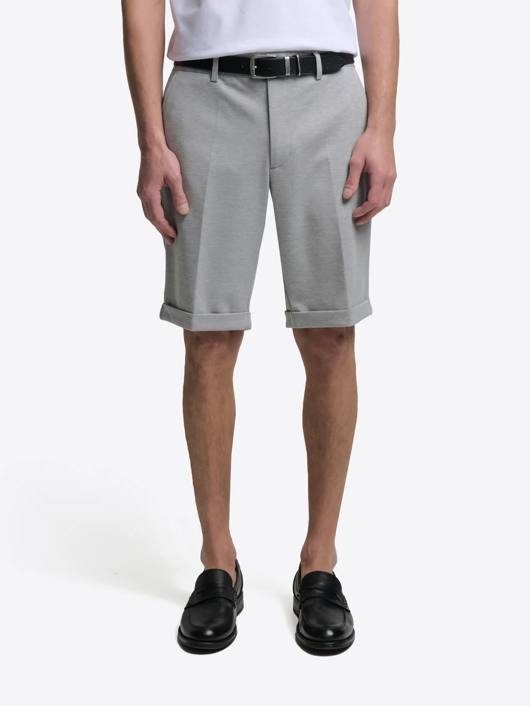 Bermuda slim en maille taille élastique - Image 7