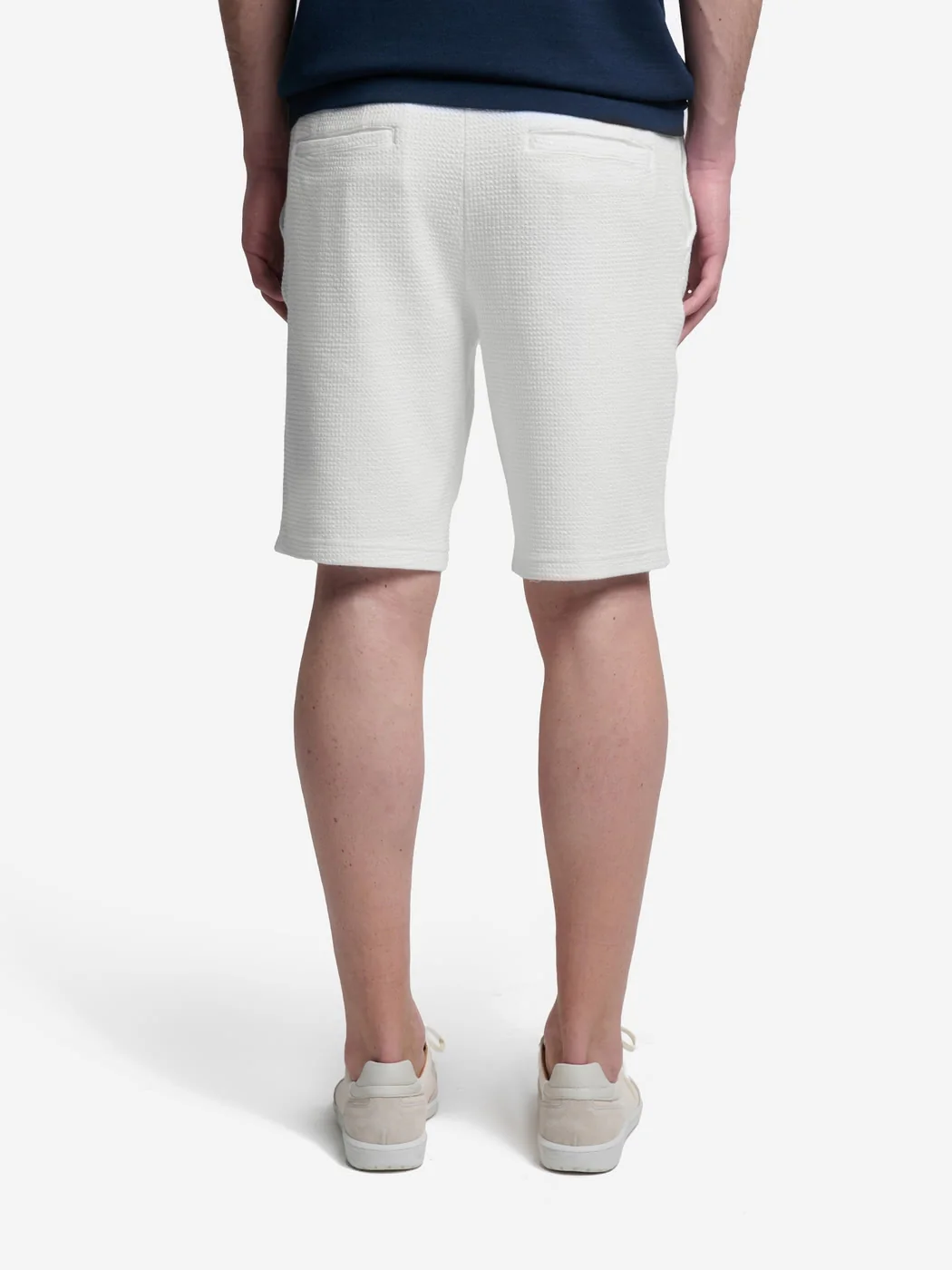 Bermuda regular en coton gauffré - Image 4