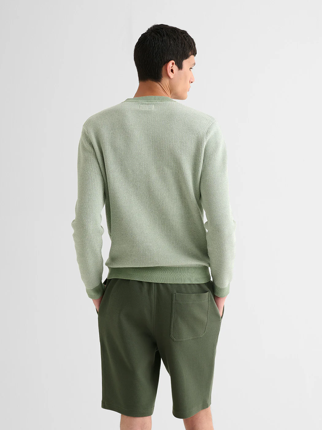 Bermuda regular taille élastiquée