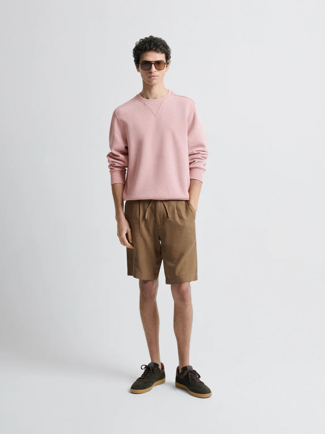 Bermuda en coton lin