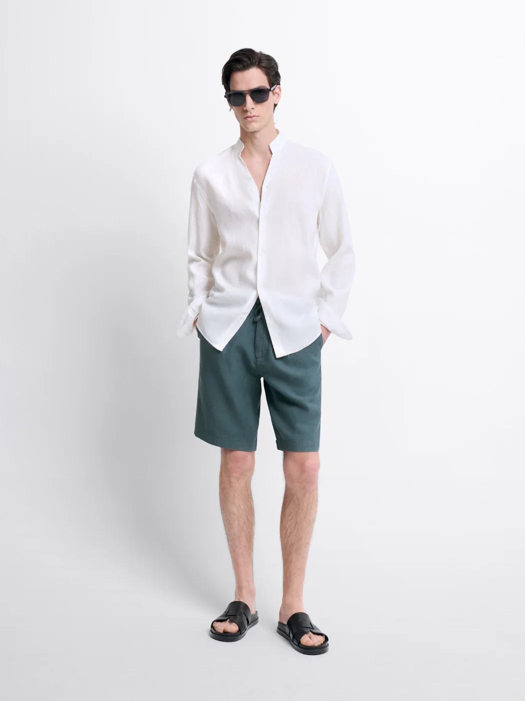 Bermuda en coton lin