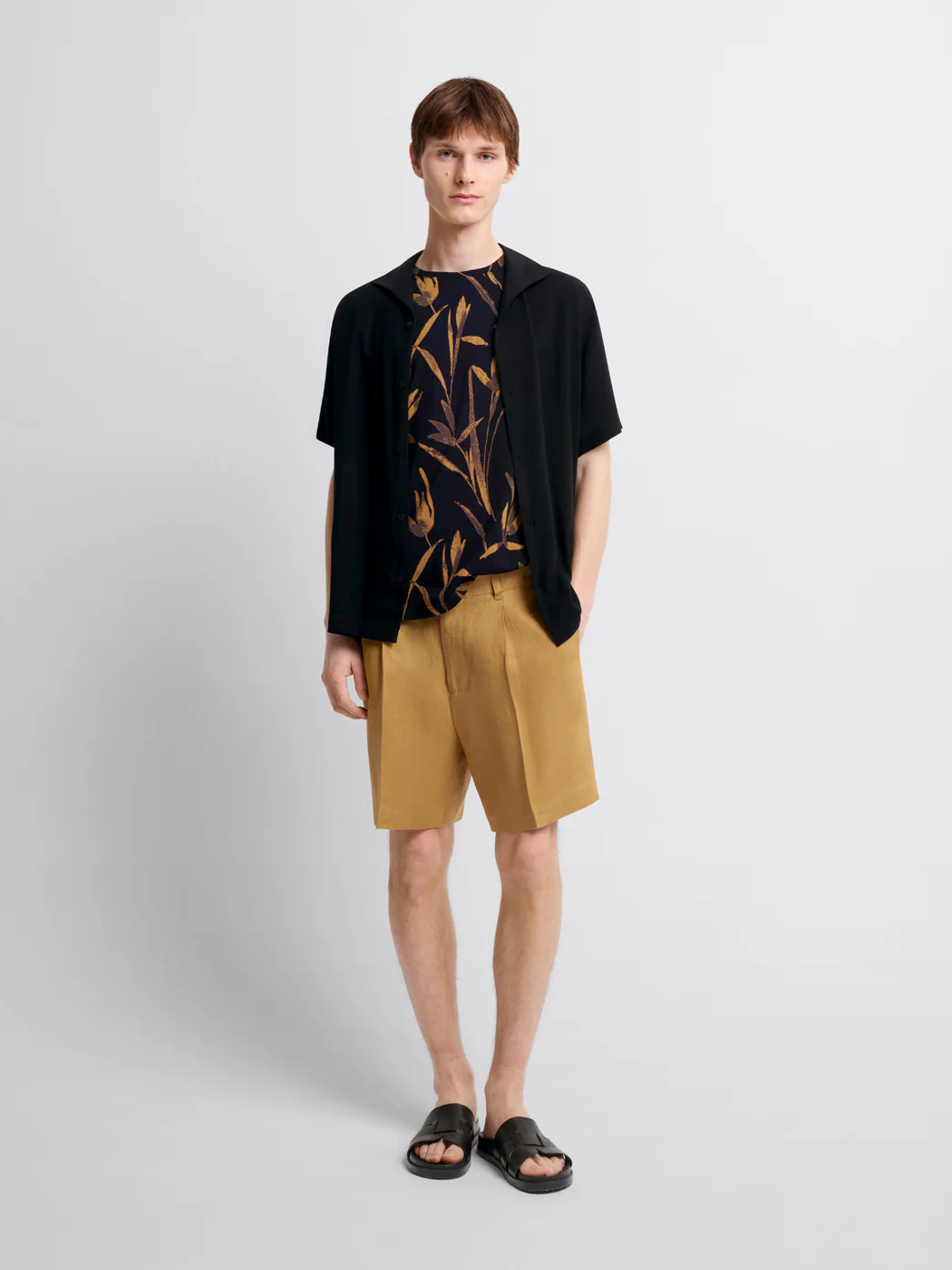 Bermuda loose fit en lin