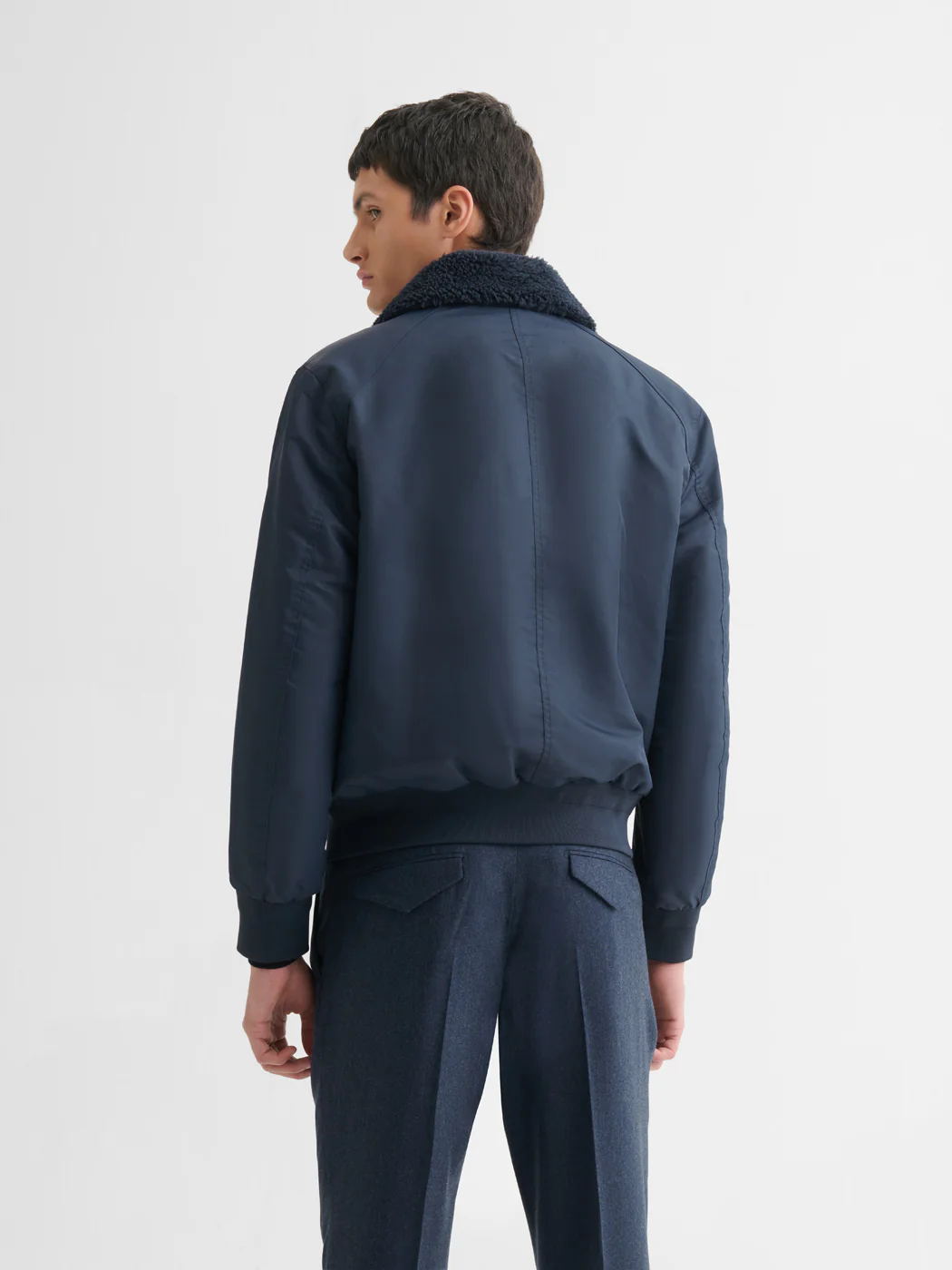 Blouson bomber à col sherpa - Image 2