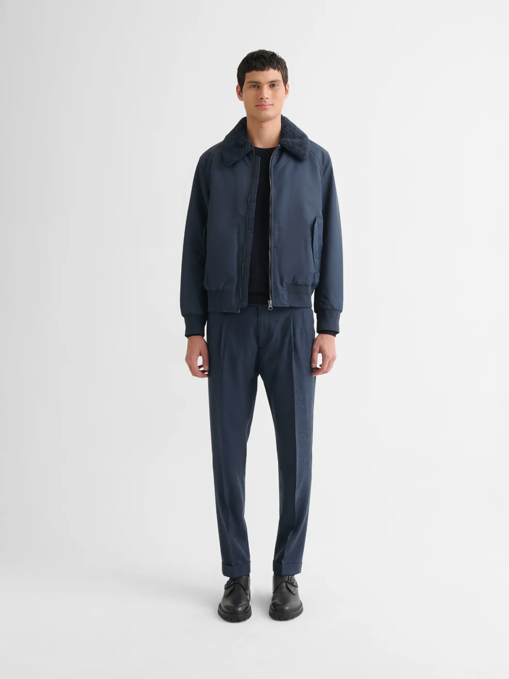 Blouson bomber à col sherpa - Image 3