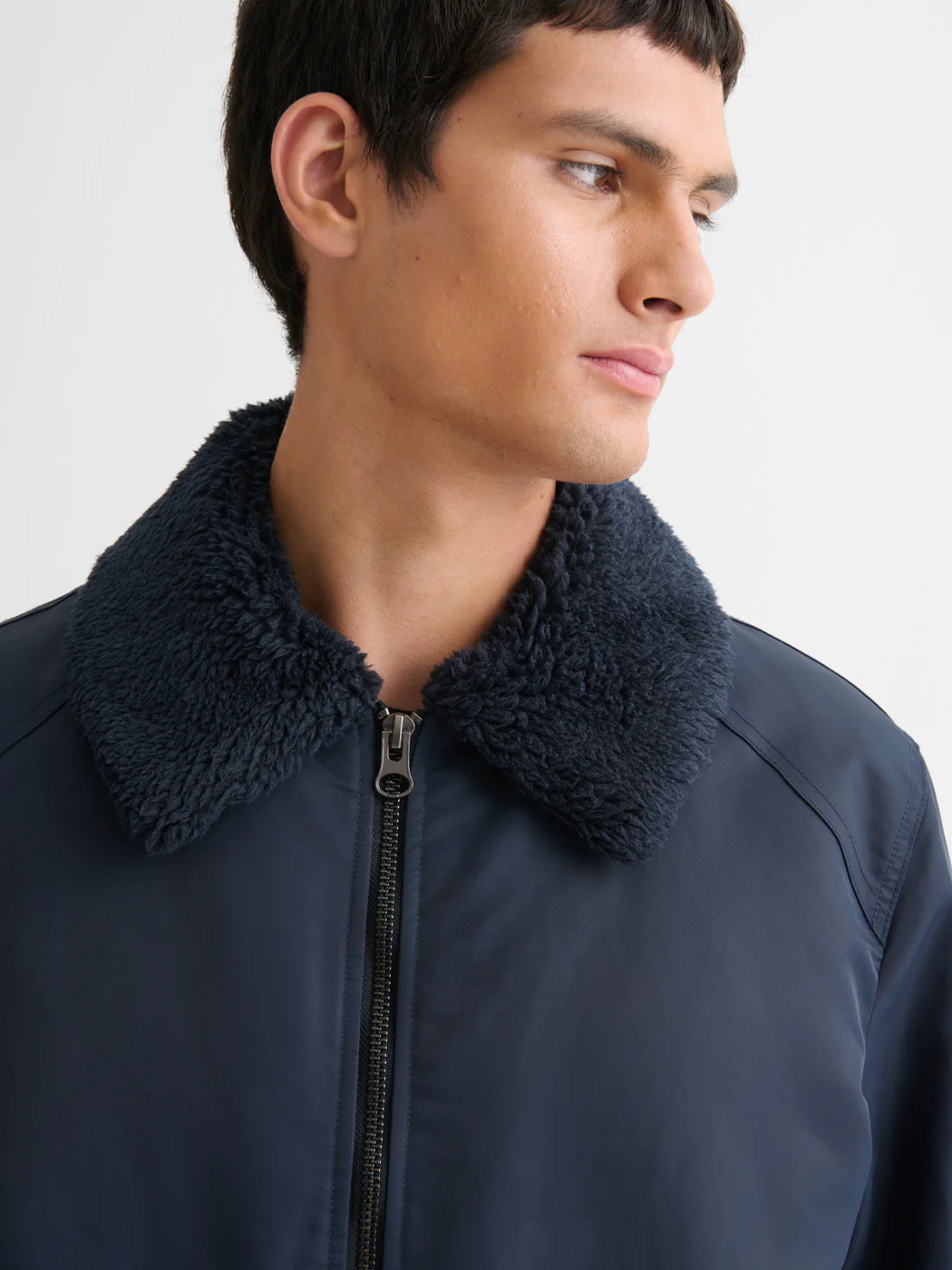 Blouson bomber à col sherpa - Image 4