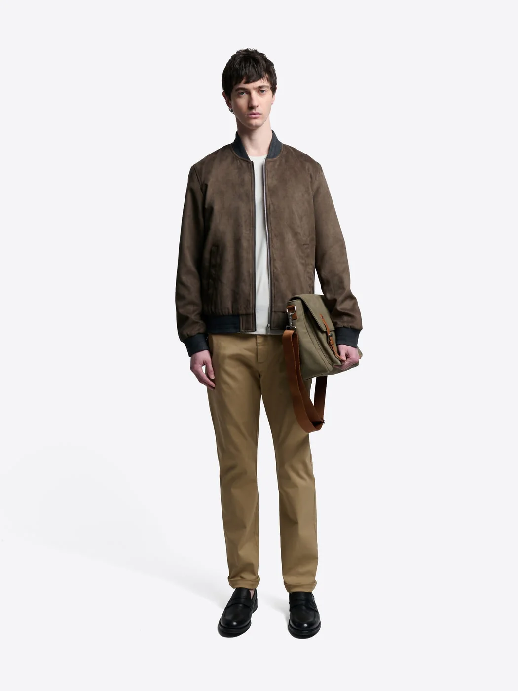 Blouson en suédine col teddy - Image 3