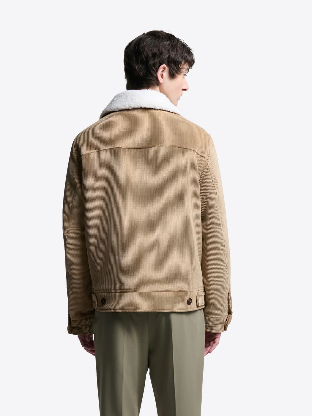 Blouson en velours col sherpa - Image 2