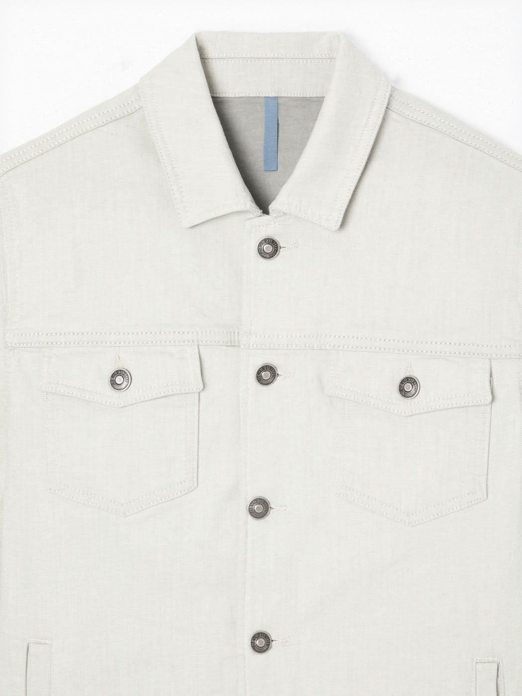 Veste slim en jean col chemise - Image 12