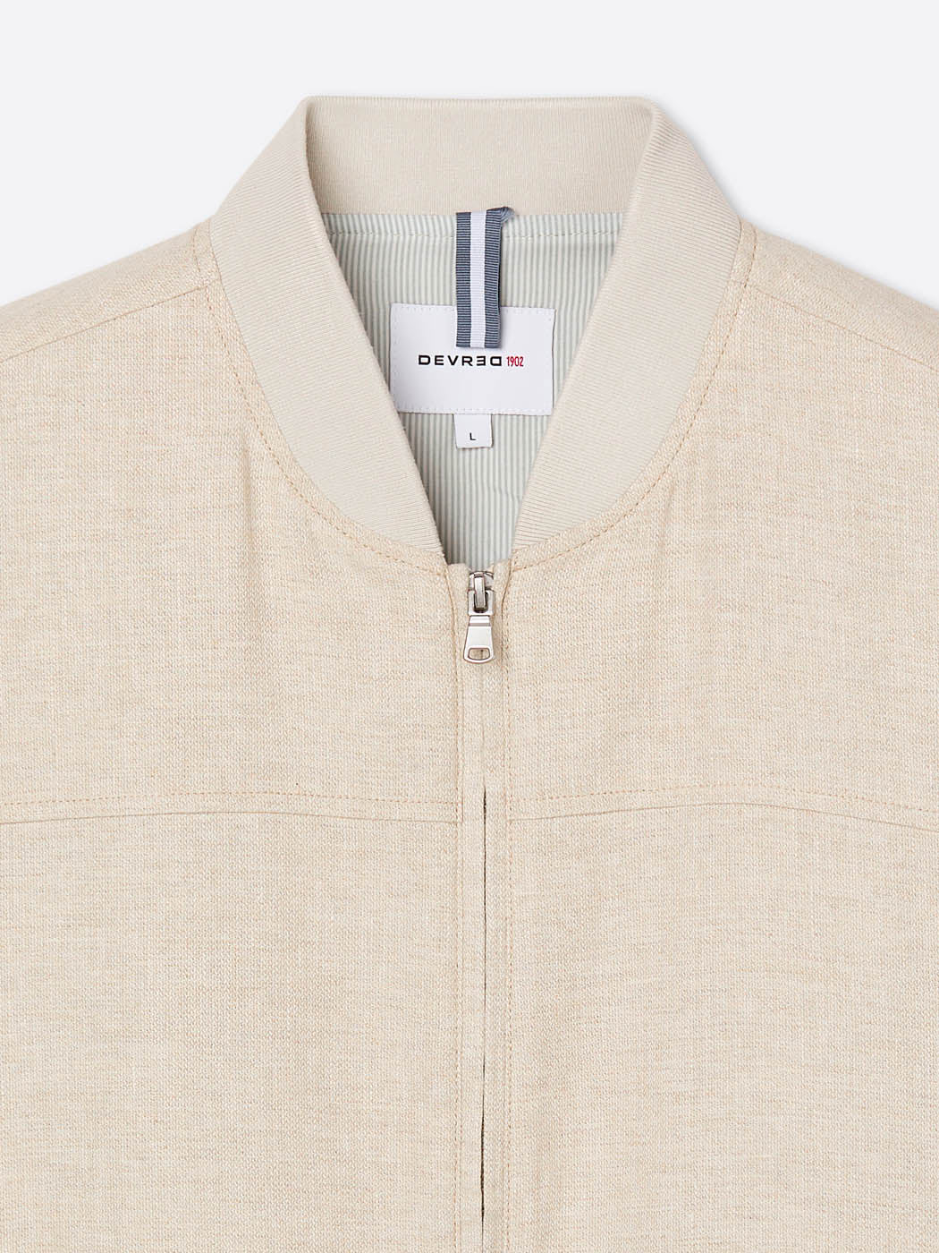 Blouson en coton lin col teddy - Image 6