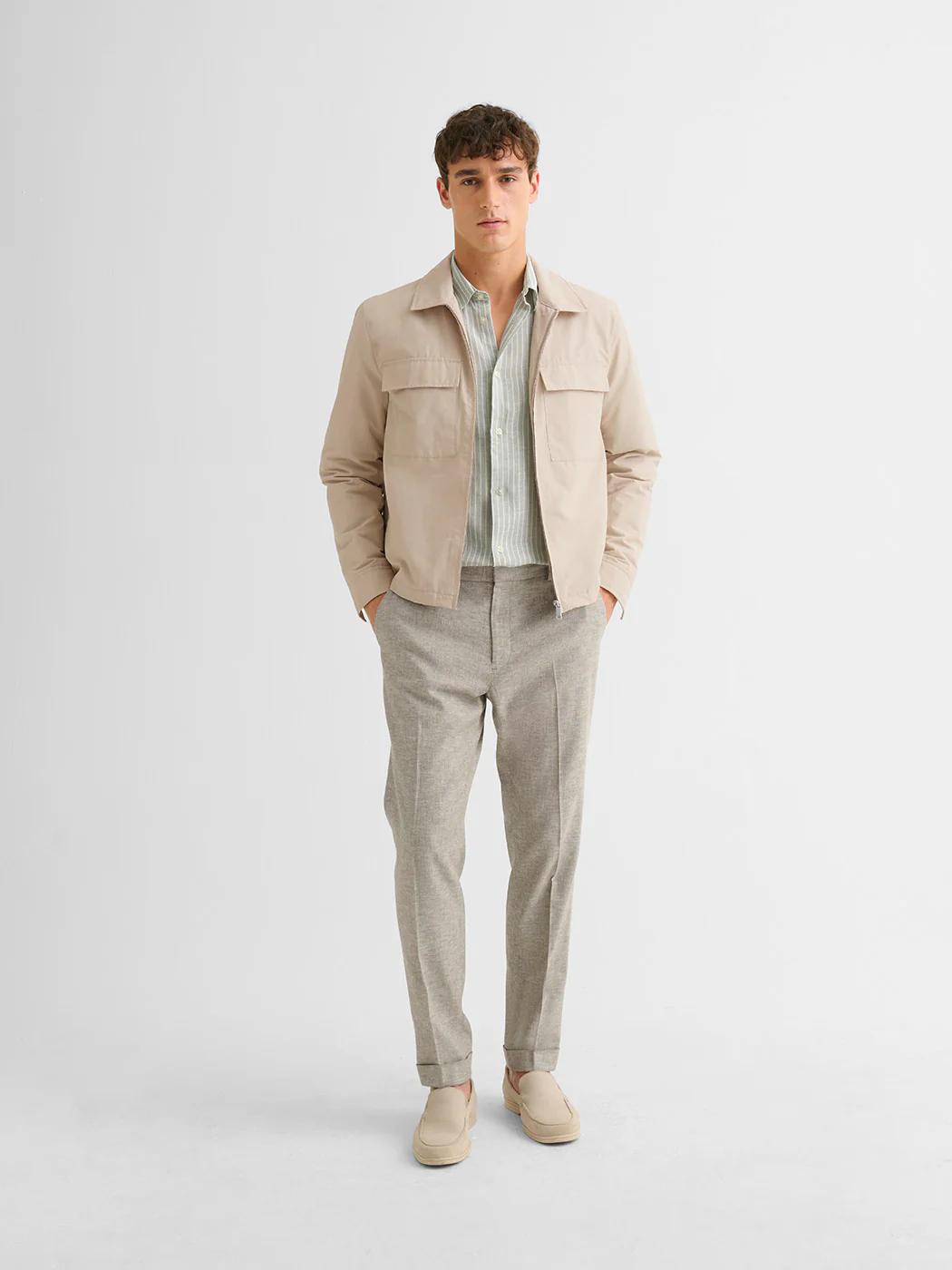 Veste casual déperlante col chemise - Image 10