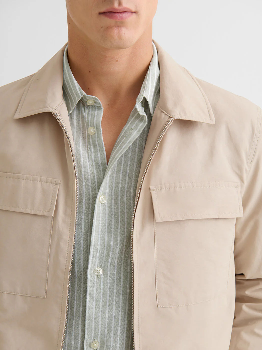 Veste casual déperlante col chemise - Image 11