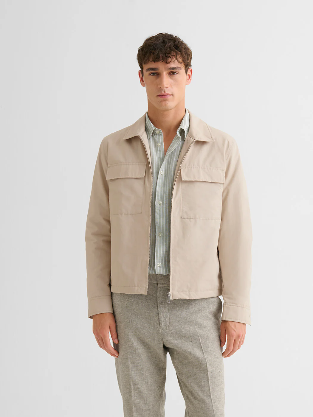 Veste casual déperlante col chemise - Image 7