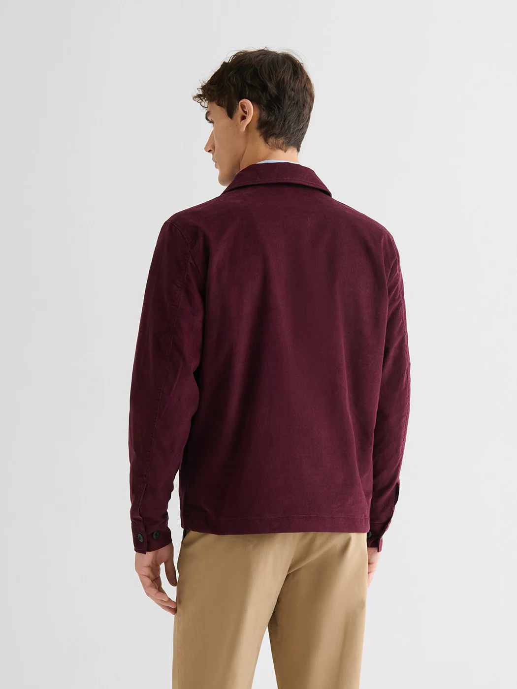 Veste casual en velours col chemise - Image 6