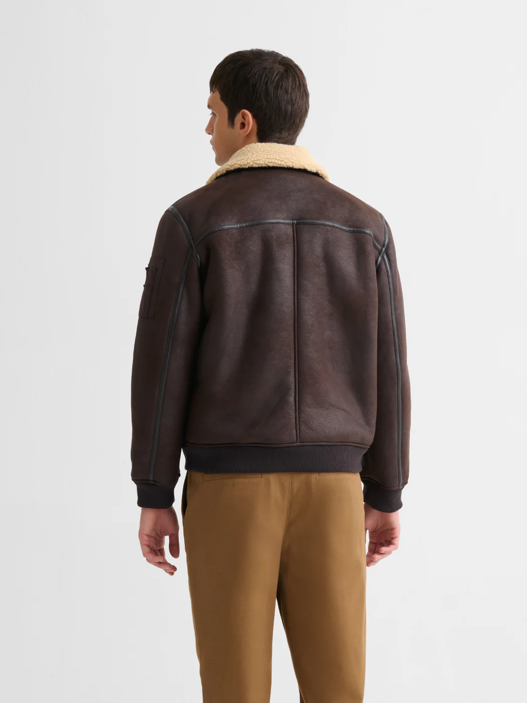 Blouson aviateur col sherpa - Image 2