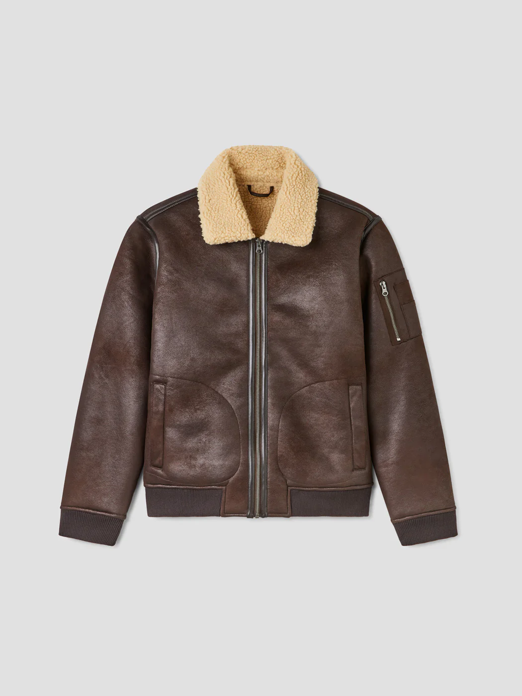 Blouson aviateur col sherpa - Image 3