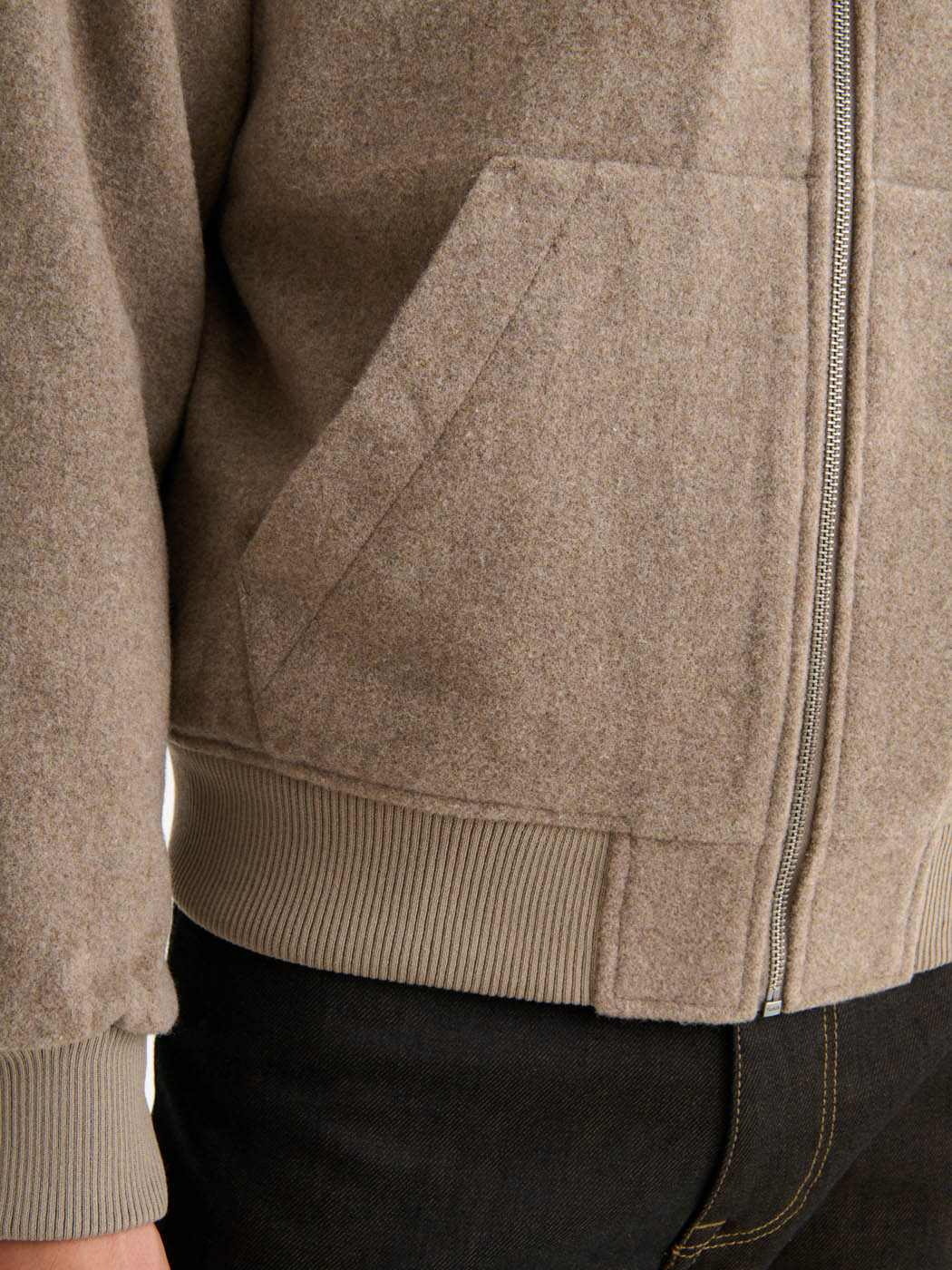 Blouson zippé esprit laine bouillie - Image 5
