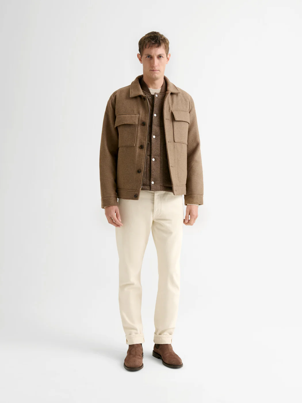 Veste casual doublée col chemise - Image 4