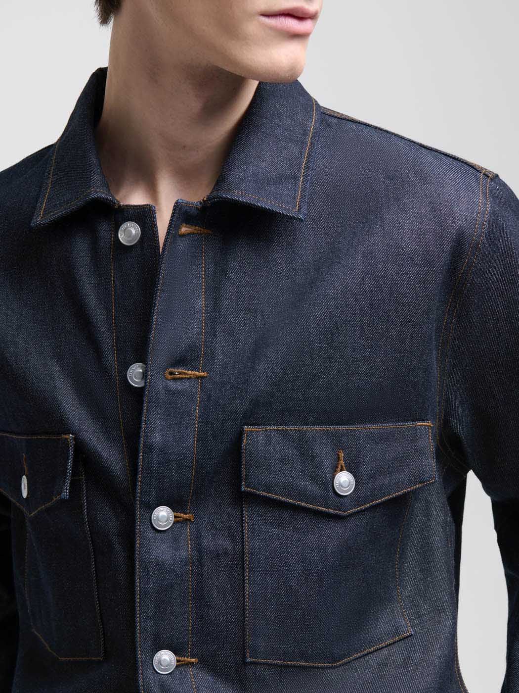 Veste selvedge col chemise - L'atelier - Image 6