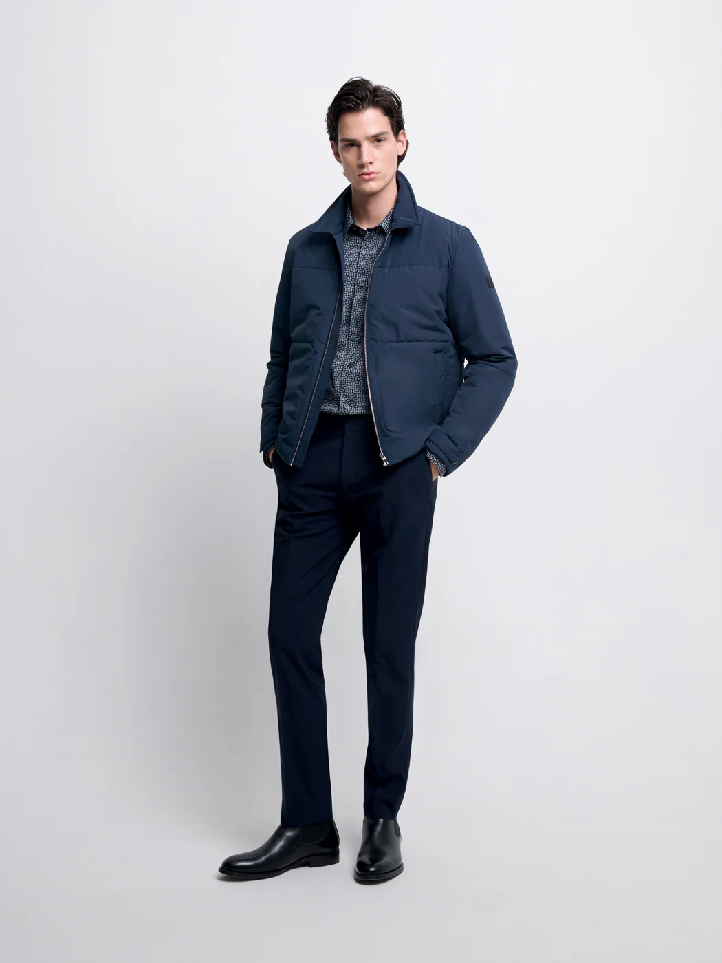Blouson matelassé col chemise - Image 4