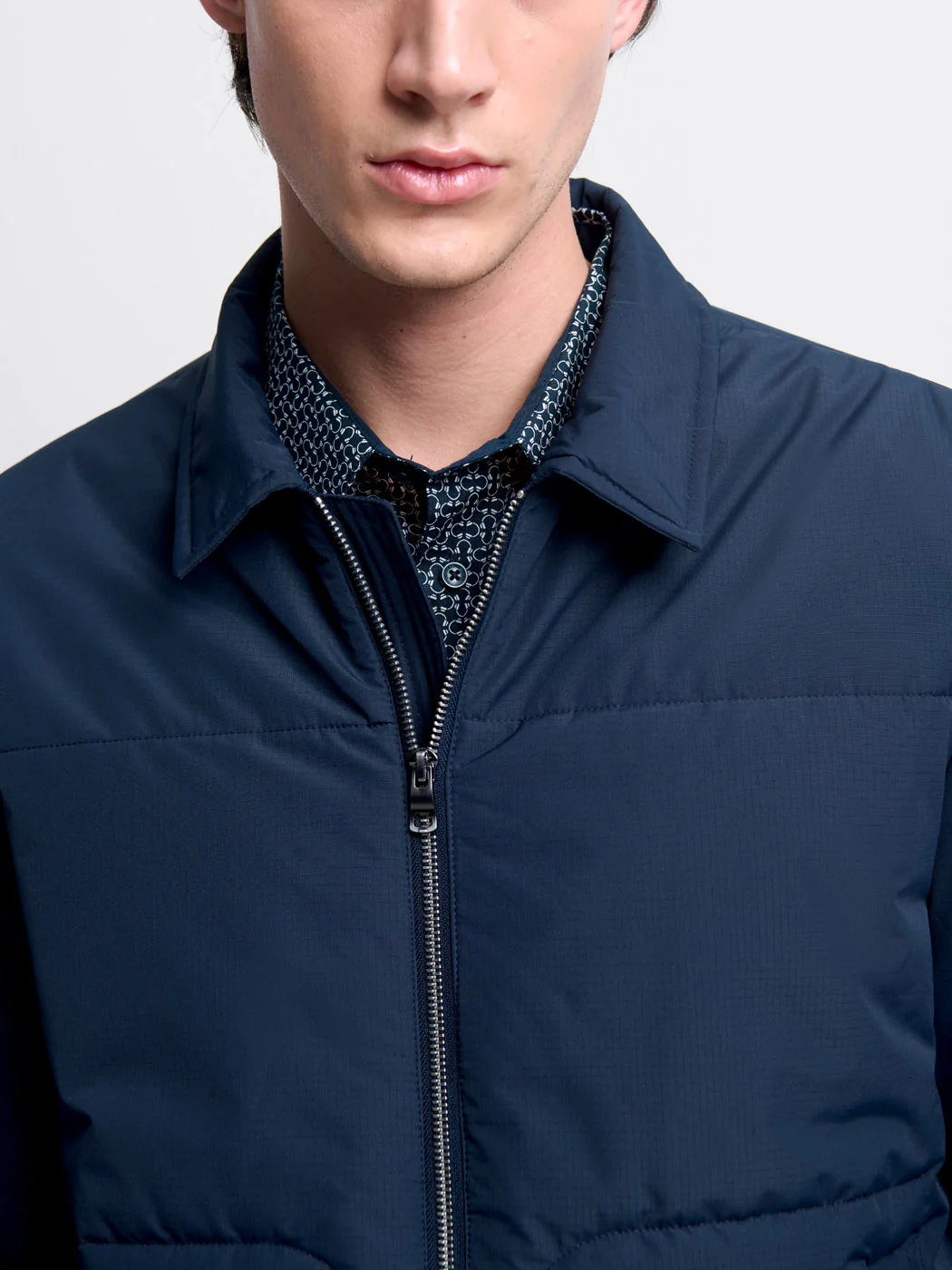 Blouson matelassé col chemise - Image 5