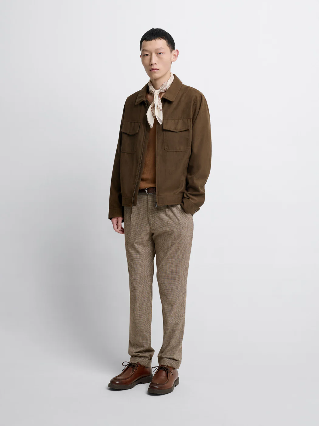 Blouson en suédine col chemise - Image 4