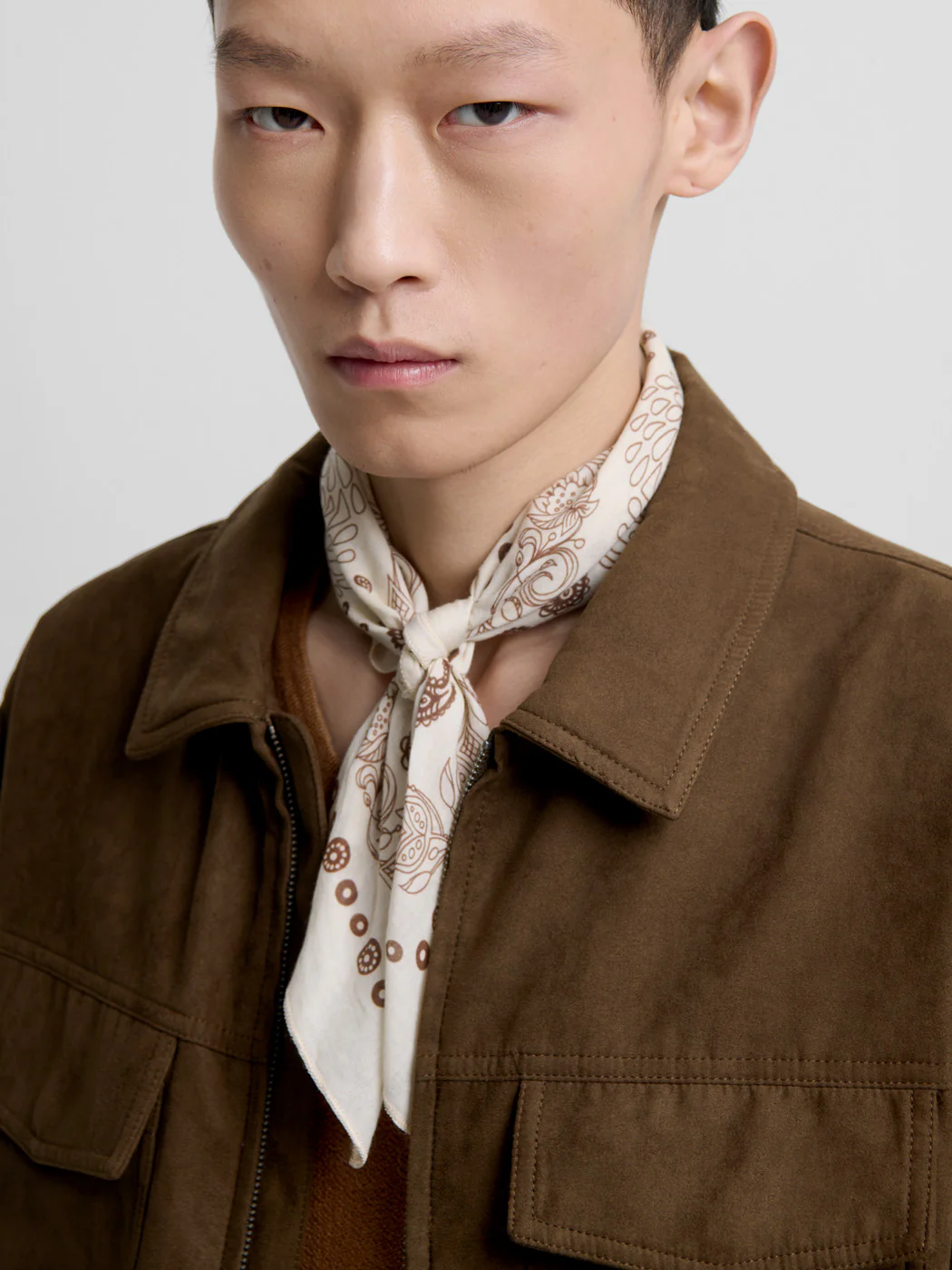 Blouson en suédine col chemise - Image 5