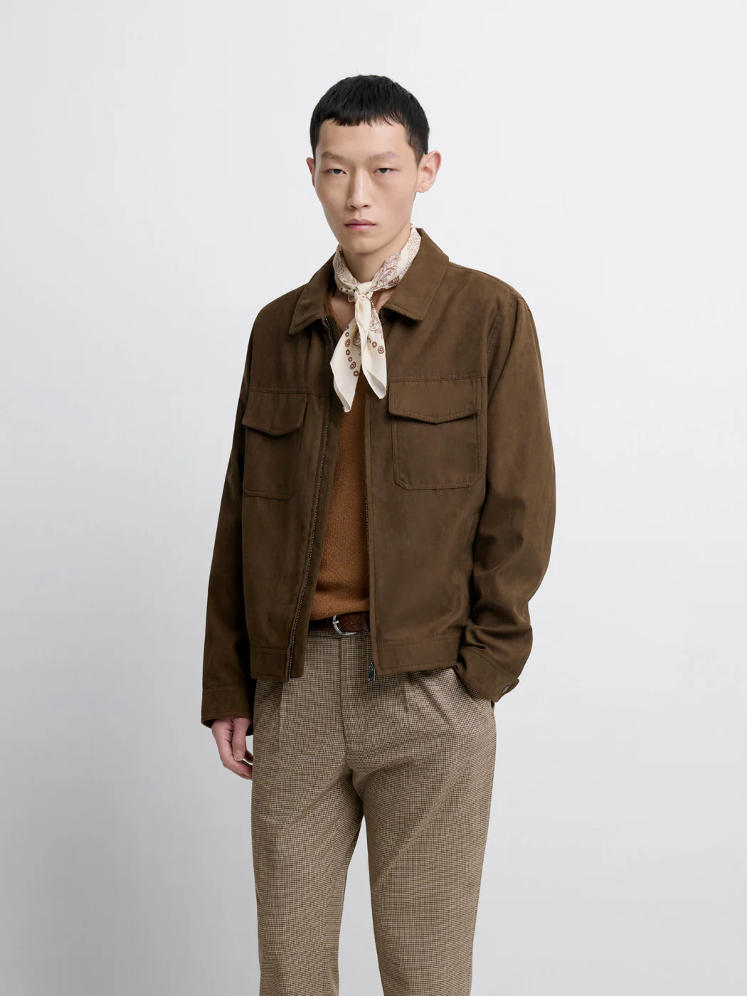 Blouson en suédine col chemise - Image 7