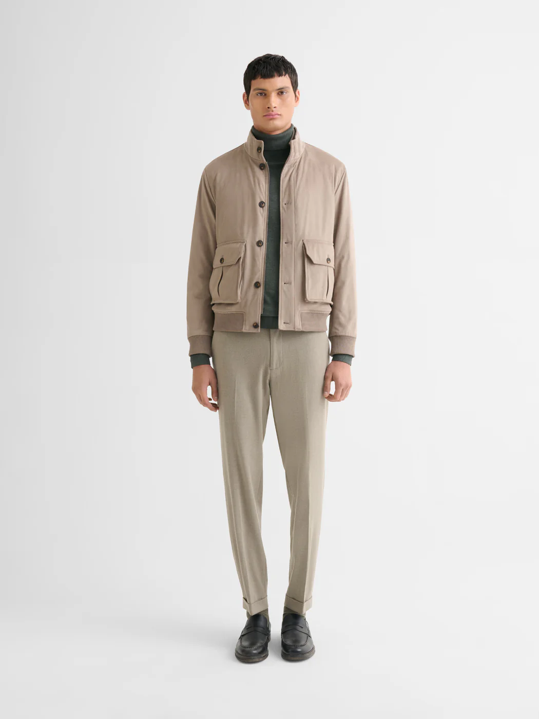 Blouson en suédine col montant - Image 3