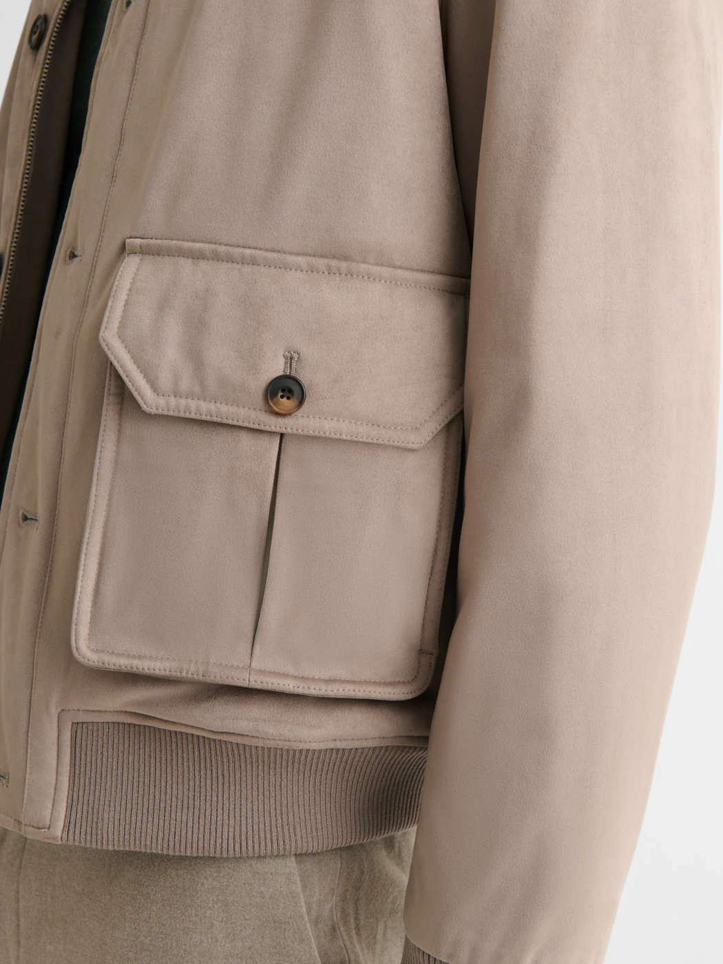 Blouson en suédine col montant - Image 4
