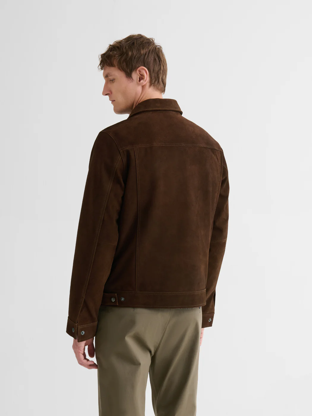 Blouson en cuir col chemise - Image 2