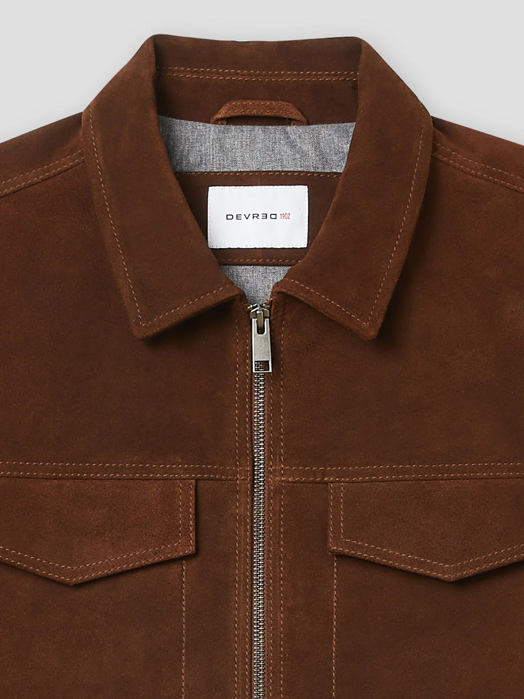 Blouson en cuir col chemise - Image 6