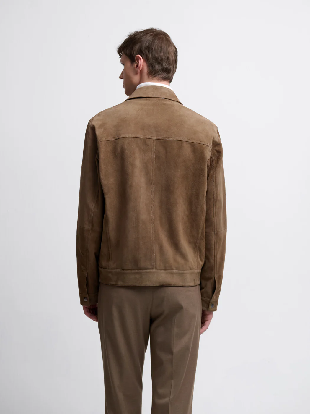 Blouson en cuir col chemise - Image 2