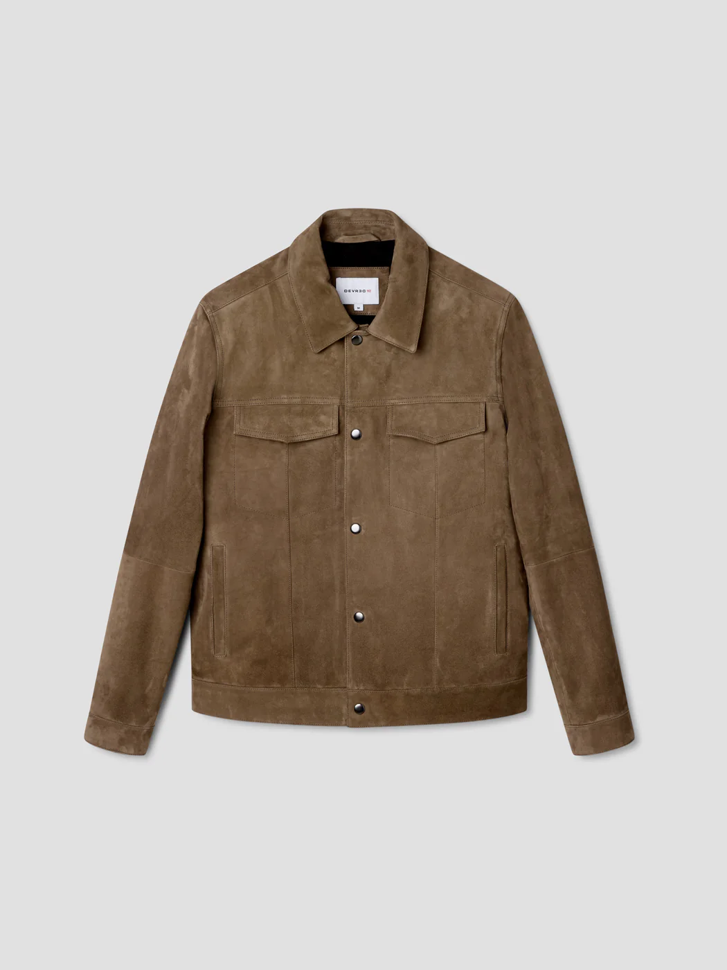 Blouson en cuir col chemise - Image 3