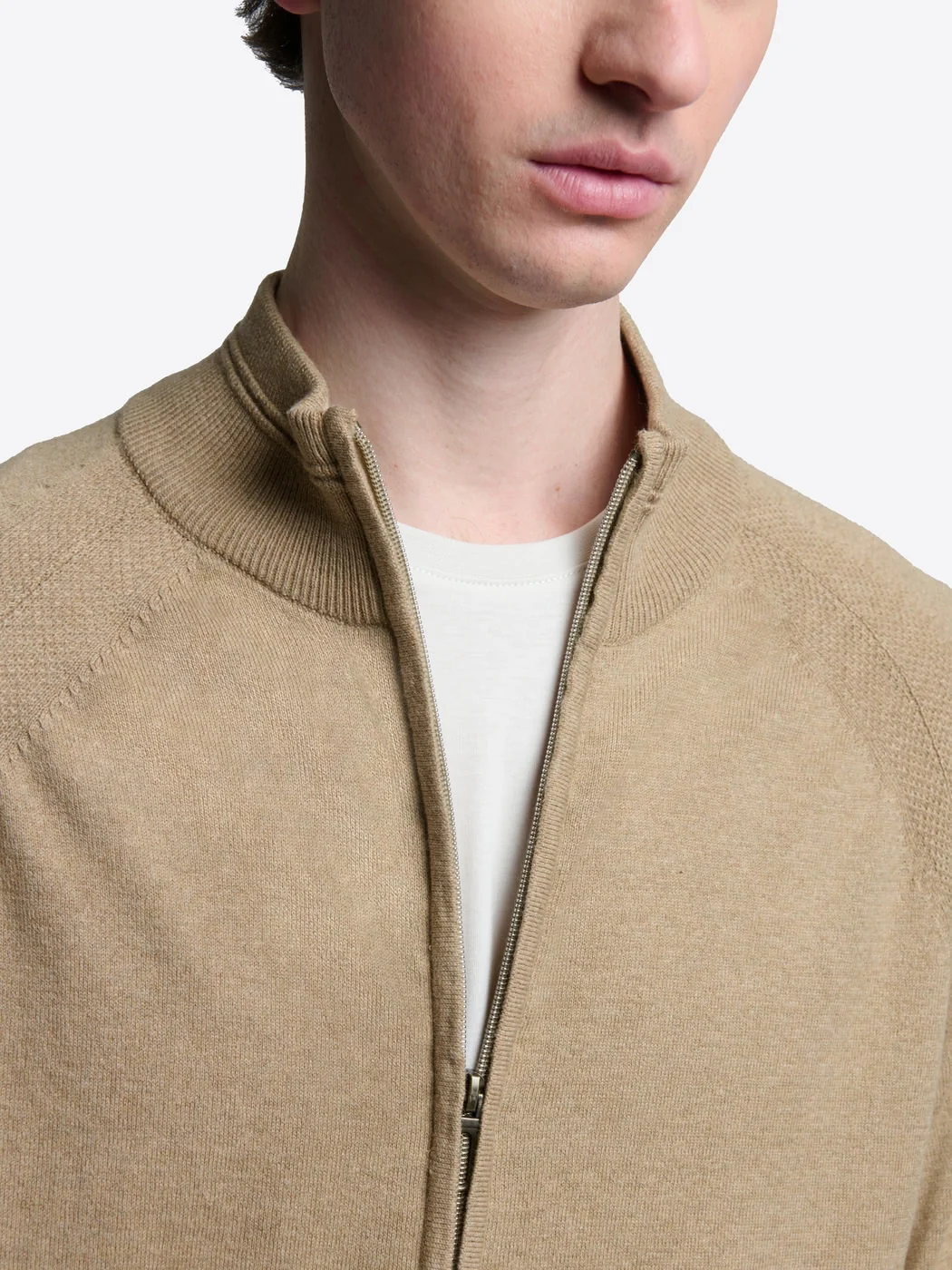 Cardigan zippé en coton bio - Image 5