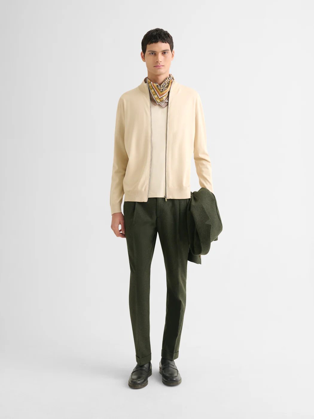 Cardigan zippé en jersey - Image 4