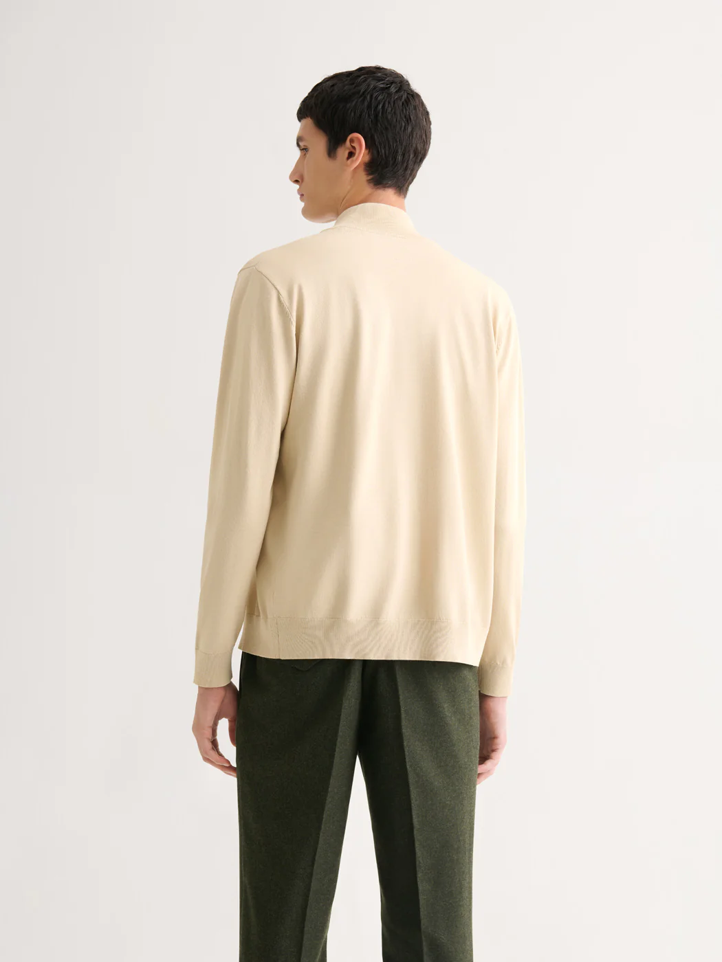 Cardigan zippé en jersey - Image 8