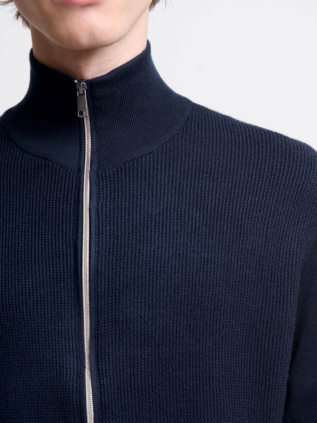Cardigan zippé tricotage fantaisie - Image 4