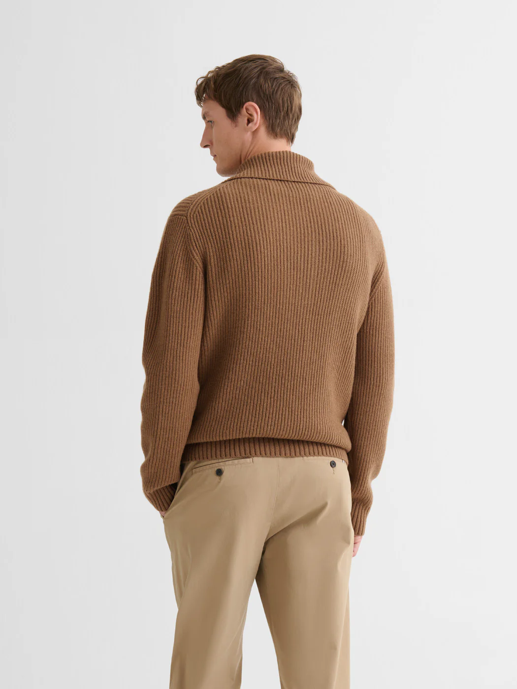 Cardigan zippé en laine certifiée - Image 8